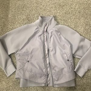 Under Armour light purple/gray workout jacket
